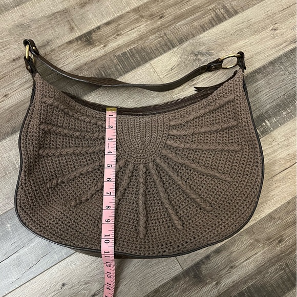 St. John Brown Sunburst Crochet Hobo Bag - Picture 12 of 12